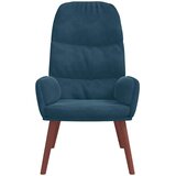  Opuštajuća fotelja od plavog baršuna | Shoptok.si