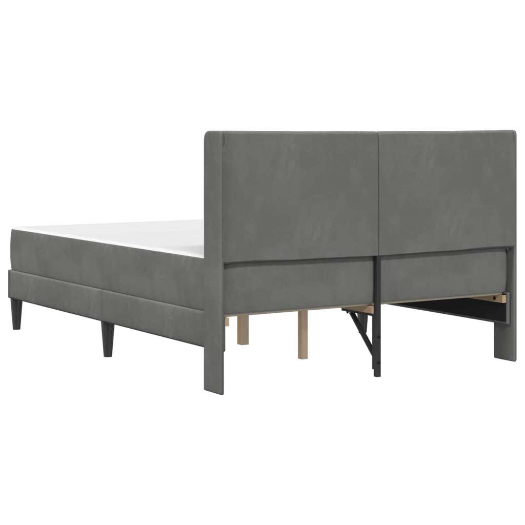  Okvir za krevet Tamno siva 140 x 190 cm Baršun - Tamno siva 140 x 190 cm | shoptok.hr