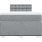 vidaXL Krevet s oprugama i madracem svjetlosivi 120x190 cm od tkanine | shoptok.hr