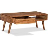 vidaXL Stolić za kavu od masivnog drva sa izrezbarenom ladicom 100 x 50 x 40 cm | shoptok.hr