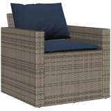  4-dijelni set vrtnih sofa od poliratana s jastucima sivi | shoptok.hr