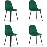 Brandless Stol ASTI - temno zelen žamet x 4, (22030904) | Shoptok.si