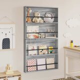  Polica za časopise s policom 2 pcs Siva Sonoma 80 x 12 x 70 cm | shoptok.hr