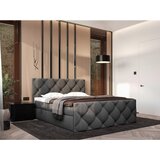 CARRYHOME POSTELJA Z VZMETNICO 160 cm x 200 cm , tekstil antracit | Shoptok.si