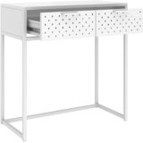 Konzolni stol bijeli 72 x 35 x 75 cm čelični | Eponuda.com