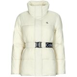 Calvin Klein Jeans Puhovke LOGO BELT WAISTED SHORT PUFFER Bež Cene