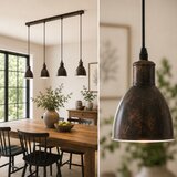 Brilagi LED luster na sajli RIDDY 4xE27/60W/230V bakarna/patina | Eponuda.com
