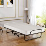Šport in prosti čas > Kamp oprema Zložljiva postelja na kolesih z vzmetnico za odrasle, dim.190 x 80 x 39 cm - izdelano v Italiji | Shoptok.si
