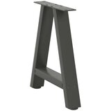  Noge za klubsko mizico v obliki črke A, 2 kosa, antracitne, 50 x (42-43) cm, jeklo, (22123444) | Shoptok.si