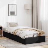  Otomanski okvir kreveta bez madraca crni 90x200 cm umjetne kože | Eponuda.com