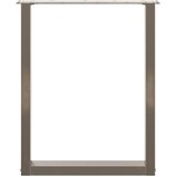  Noge za blagovaonski stol U-oblik 3 kom Prirodni čelik 70 x (72-73) cm Čelik | shoptok.hr