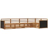  Set vanjskih sofa 5 pcs Prirodna 323 x 164,5 x 73 cm | shoptok.hr