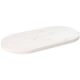  Ploča za stol bijela 60x30x2,5 cm od masivne borovine ovalna | Eponuda.com