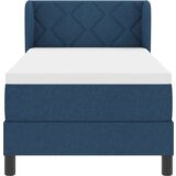 Box Spring Postelja s Blazino Modra 80x200 cm Tkanina, (22053009) | Shoptok.si