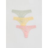 Reserved Komplet od 3 para tanga - pastelnoružičasto Cijene