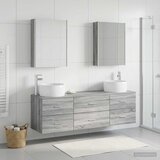  Set namještaja za kupaonicu 5 kom. Siva Sonoma | shoptok.hr