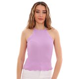 Dewberry Z2022 WOMEN'S KROP BLOUSE-ON PURPLE | shoptok.hr