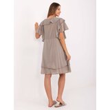 Italy Moda Dress-MI-SK-102128.61-dark beige | shoptok.hr