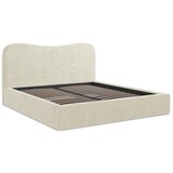 Makamii Bež tapecirani bračni krevet s prostorom za odlaganje s podnicom 140x200 cm Kahai – | shoptok.hr