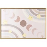  Plakat - Phases of the Moon with a Rainbow 60x40 Zlatni okvir | shoptok.hr