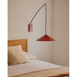 Kave Home Rdeča stenska svetilka ø 35 cm Kally – | Shoptok.si