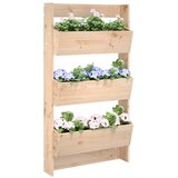  Zidna sadilica s 3 razine 60 x 18,5 x 110 cm masivna borovina | shoptok.hr