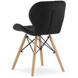 Lago Baršunasta Stolica - Crna x 1 | shoptok.hr