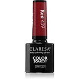 Claresa SoakOff UV/LED Color Warm Feelings gel lak za nohte odtenek Red 439 5 g Cene