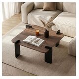 Hanah home Sto za dnevnu sobu Marais Venezia Walnut Wood Black | Eponuda.com
