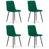Brandless Stol KARA - temno zelen žamet x 4, (22030895) | Shoptok.si
