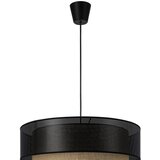  Luster na kablu BORHO 1xE27/60W/230V prečnika 40 cm crna/juta | Eponuda.com