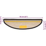  Samoljepljivi otirači za stepenice 15 kom 56x17x3 cm antracit | shoptok.hr