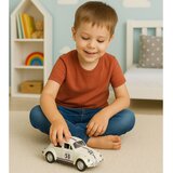 Classic Car Beetle Metal Drive Opening Doors Beige 1:32 | shoptok.hr