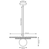  Luster na sajli UMBRA 1xG9/8W/230V crna/crvena | Eponuda.com