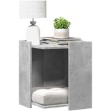 vidaXL Omara za mačje stranišče betonsko siva 42x42x51 cm inž. les | Shoptok.si