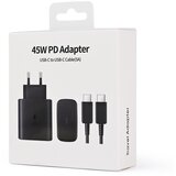  kućni punjač pd fast charger 45W za samsung sa pd type c kablom ce crni Cene