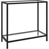  Konzolni stol prozirni 80 x 35 x 75 cm od kaljenog stakla | shoptok.hr