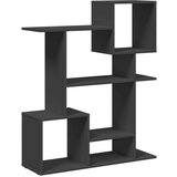 vidaXL Sobna pregrada / regal za knjige crni 92x29x112 cm drveni | shoptok.hr
