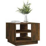 vidaXL stolić za kavu boja dimljenog hrasta 55 x 55 x 43 cm od iverice | shoptok.hr