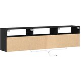  Zidni TV ormarić s LED rasvjetom crni 180x31x45 cm | shoptok.hr