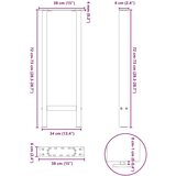  Noge stolića za kavu 2 kom bijele 38x(72-73) cm čelik | shoptok.hr