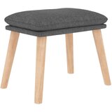  Stolica za opuštanje s tabureom svjetlosiva od tkanine | shoptok.hr