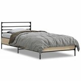 Maison Chic Posteljni okvir - Enojna postelja - Postelja za odrasle sonoma hrast 100x200 cm inž. les in kovina-J9134, (21769391) Cene