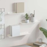  Polica na zidu s policom Zidne 3 pcs Bijelo 40 x 9 x 2 5 cm - Bijelo 30/35/40 x 9 cm 1 | shoptok.hr