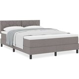  Boxspring krevet s madracem Sivo-smeđa 140 x 190 cm tkanina | shoptok.hr