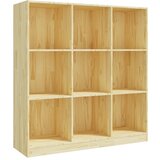 Maison Chic Knjižna omara - Knjižni regal 104x33,5x110 cm trdna borovina, (21723343) Cene