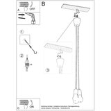  Obesna svetilka DIEGO 3 bela, (21347924) | Shoptok.si