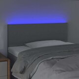 vidaXL LED uzglavlje svjetlosivo 100x5x78/88 cm od tkanine | shoptok.hr