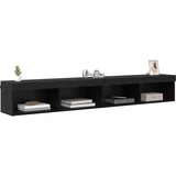  Set TV komoda s LED svjetlima 2 pcs Crni hrast 100 x 30 x 30 cm | Eponuda.com