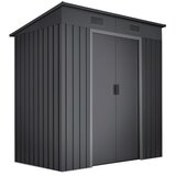 Hoggar Vrtna lopa Oulu Dark (Zunanje dimenzije vključno s strešnim previsom (Š x G): 238 x 130 cm, Jeklo, Osnovna plošča: 3,14 m²) | Shoptok.si
